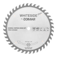 Whiteside Plus 10" General Purpose Blade- 10"OD, 40T, 5/8"B, ATB