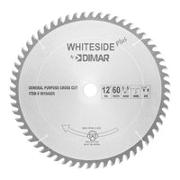 Whiteside Plus 12" General Purpose Blade- 12"OD, 60T, 1"B, ATB