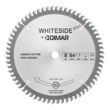 Whiteside Plus 8" Laminate Cutting Blade- 8"OD, 64T, 5/8"B, HIATB