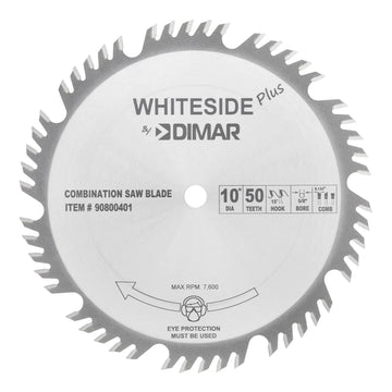 Whiteside Plus 10" Combination Blade- 10"OD, 50T, 5/8"B, ATB+R