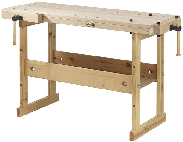 Sjobergs Hobby SJO-33281 Hobby Plus 1340 Birch Workbench, a Vice That Fits Any Budget