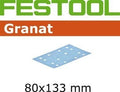497122, Festool Granat Abrasive 80x133, 180 grit, 100 pcs