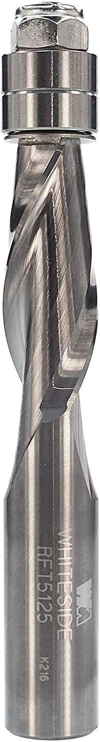 Whiteside Router Bits RFT5125 1/2-Inch Diameter Spiral Flush Trim Up Cut with 1-1/4-Inch Cutting Length