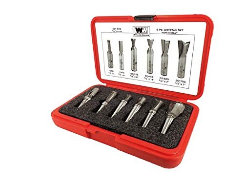 Whiteside Router Bits 605 Incra Set with 1/2-Inch Shank