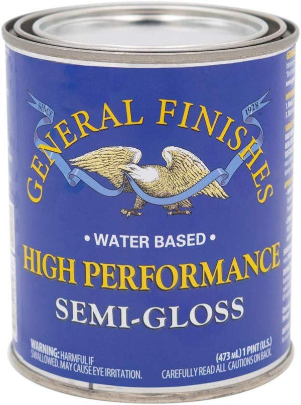 General Finishes PTHS High Performance Water Based Topcoat, 1 Pint, Satin