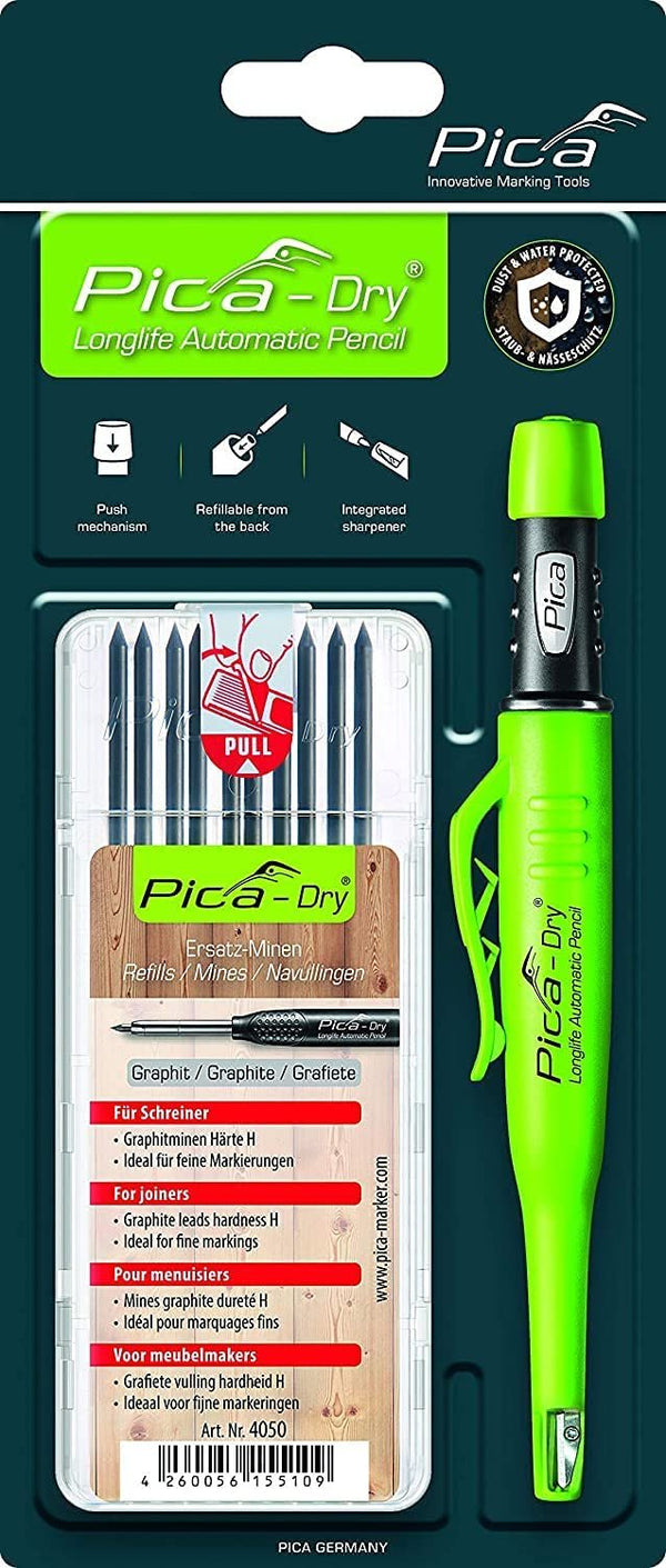 Pica Dry Bundle (1 x 3030 Pencil + 1 x 4050 Refill) in Blister Packaging