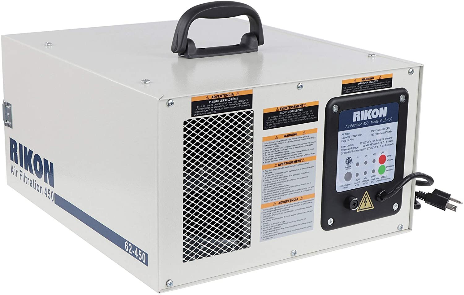Rikon 1 4 HP Air Filtration System Yellowhammer Tool Works
