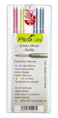 Pica Dry Pencil Refills Set, 4020, Assorted Colors